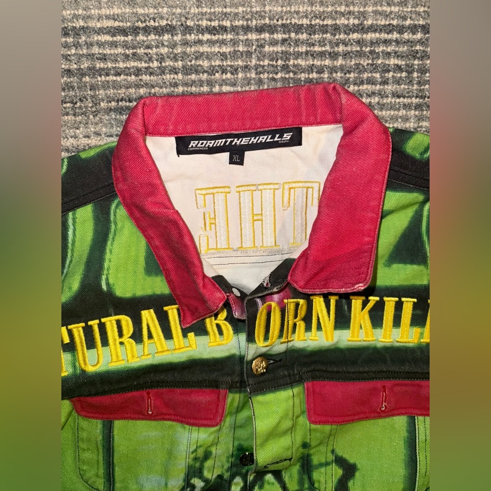 Roam the Halls “Natural Born Killers” Denim Jacket - Size XL - Picture 5 of 9